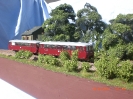 Am 10.09.2011 zum Tag der offenen Tür des Wittenberger Modellbahnclubs wurde das Diorama ausgestellt. Hier mit der 