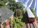 Am 10.09.2011 zum Tag der offenen Tür des Wittenberger Modellbahnclubs wurde das Diorama ausgestellt. Hier mit der 